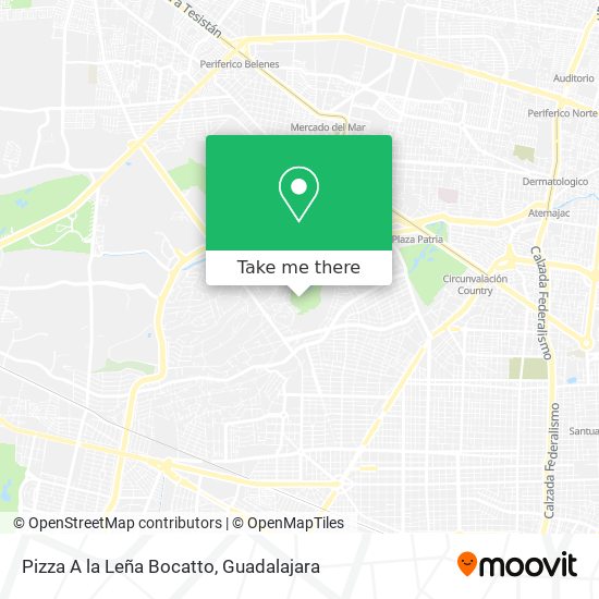 Mapa de Pizza A la Leña Bocatto