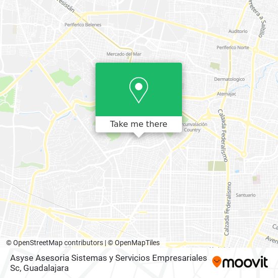 Asyse Asesoria Sistemas y Servicios Empresariales Sc map