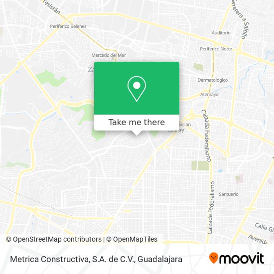 Mapa de Metrica Constructiva, S.A. de C.V.
