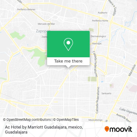 Ac Hotel by Marriott Guadalajara, mexico map