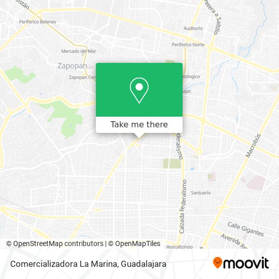 Mapa de Comercializadora La Marina