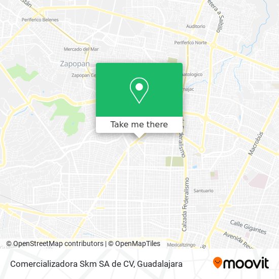 Mapa de Comercializadora Skm SA de CV