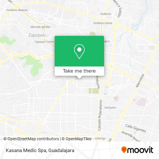 Mapa de Kasana Medic Spa