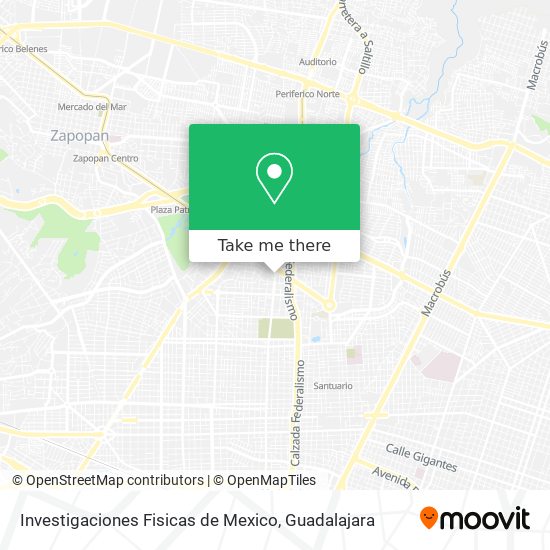 How to get to Investigaciones Fisicas de Mexico in Guadalajara by Bus or  Train?