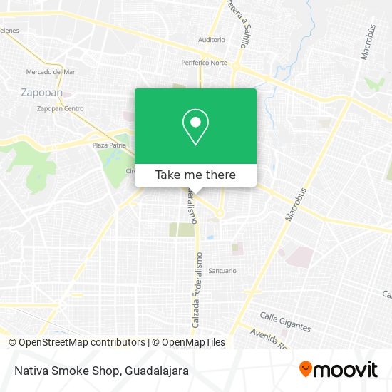 Nativa Smoke Shop map