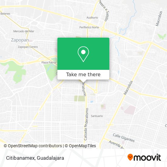 Mapa de Citibanamex