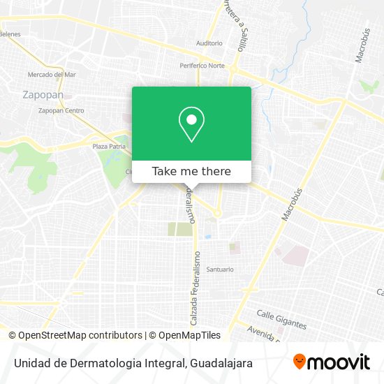 Mapa de Unidad de Dermatologia Integral