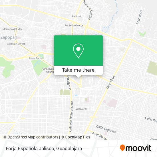 Forja Española Jalisco map