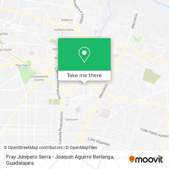 Fray Junípero Serra - Joaquín Aguirre Berlanga map