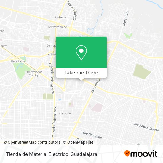 Tienda de Material Electrico map