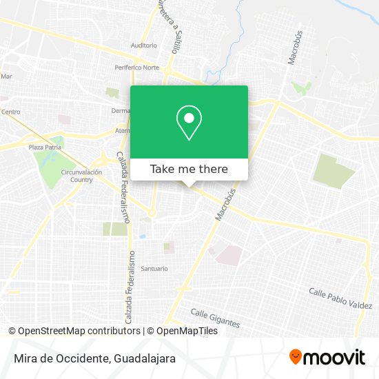 Mira de Occidente map