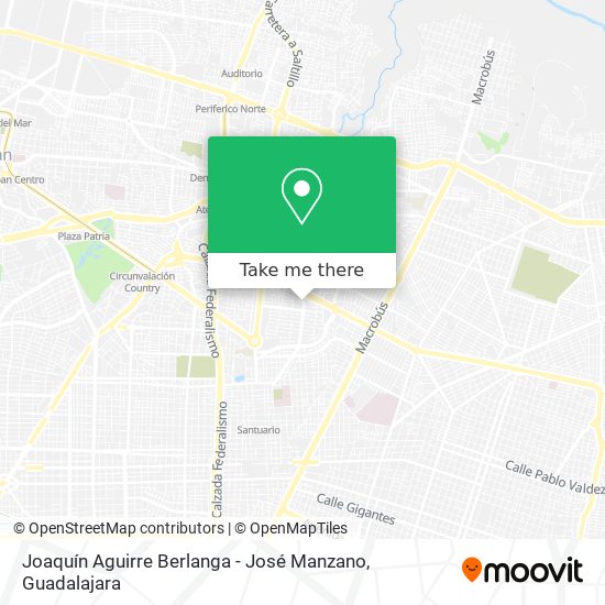 Joaquín Aguirre Berlanga - José Manzano map