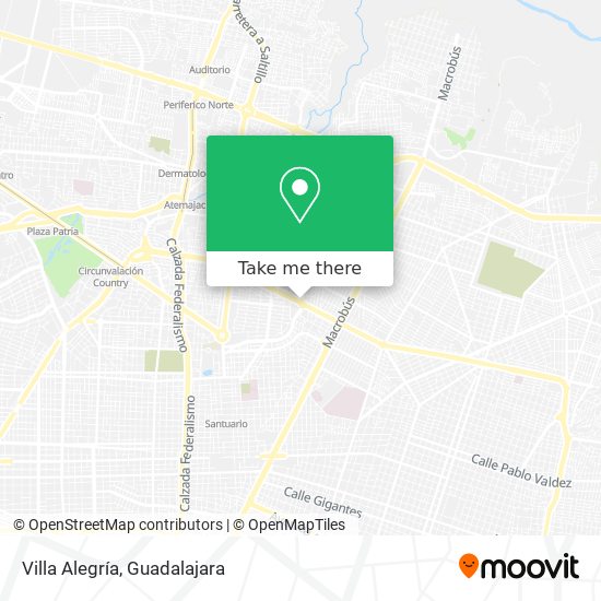 Villa Alegría map
