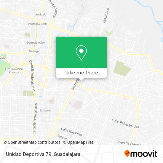 Unidad Deportiva 79 map