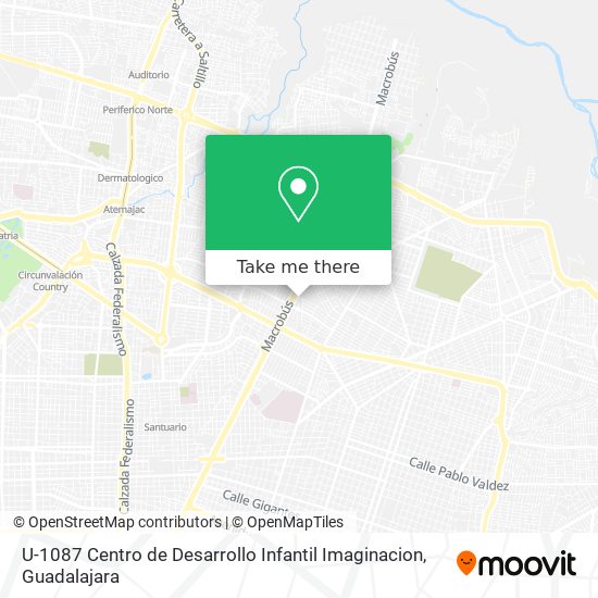 Mapa de U-1087 Centro de Desarrollo Infantil Imaginacion