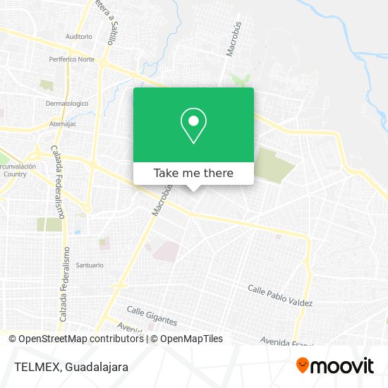 Mapa de TELMEX