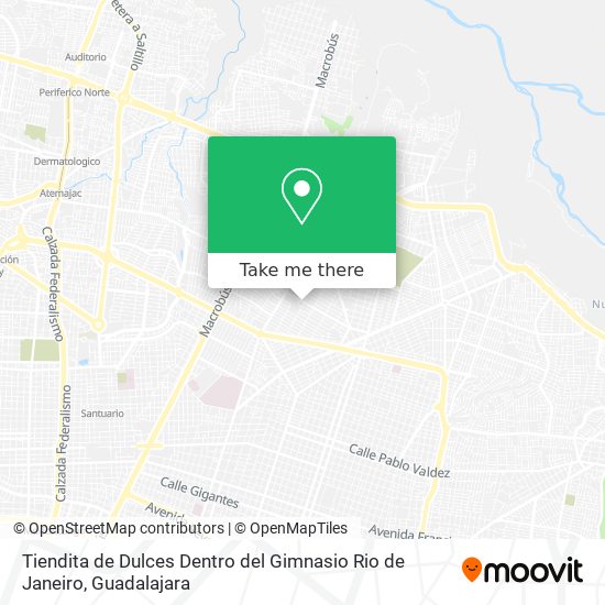 Mapa de Tiendita de Dulces Dentro del Gimnasio Rio de Janeiro