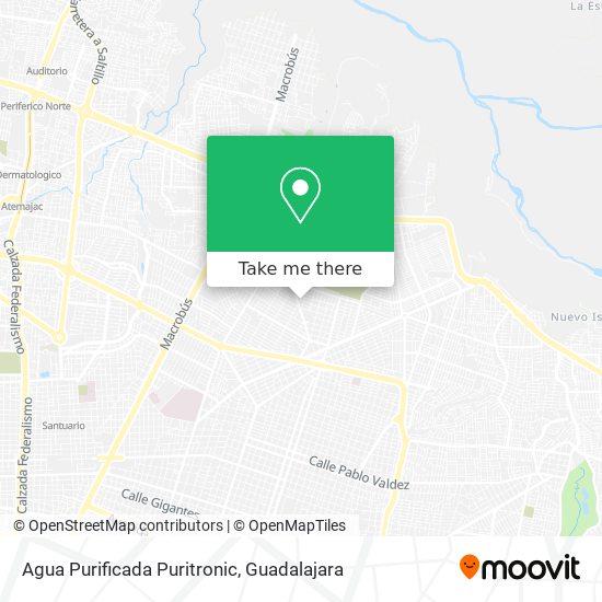 Mapa de Agua Purificada Puritronic
