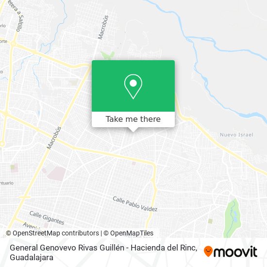 Mapa de General Genovevo Rivas Guillén - Hacienda del Rinc