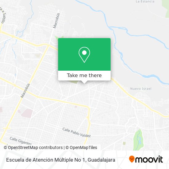 Escuela de Atención Múltiple No 1 map