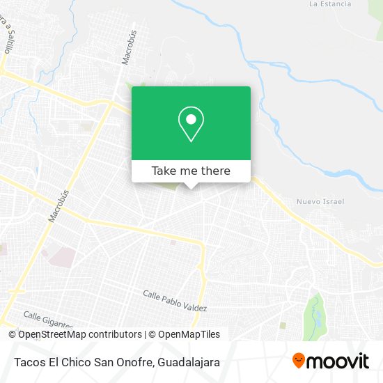 Tacos El Chico San Onofre map