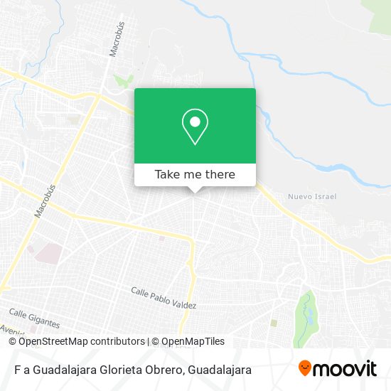 F a Guadalajara Glorieta Obrero map