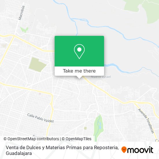 Mapa de Venta de Dulces y Materias Primas para Reposteria