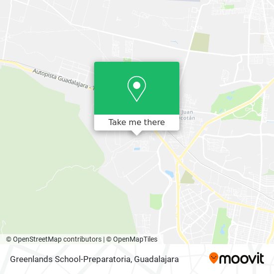 Greenlands School-Preparatoria map