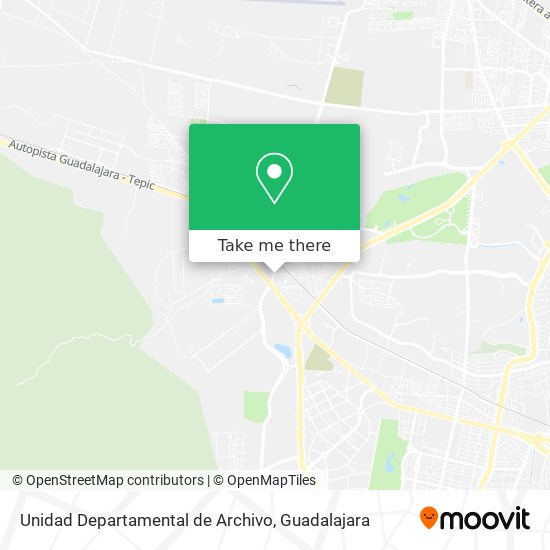 Mapa de Unidad Departamental de Archivo