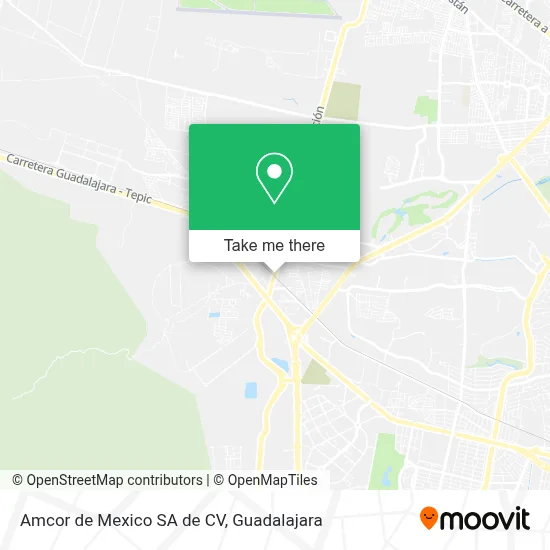 ¿Cómo llegar a Amcor de Mexico SA de CV en Zapopan en autobús?