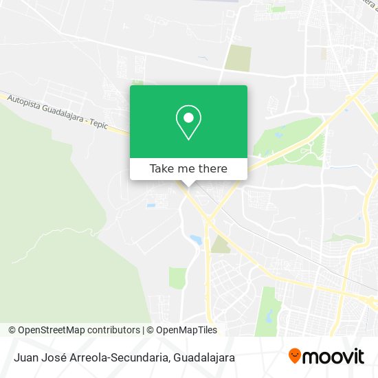 Juan José Arreola-Secundaria map