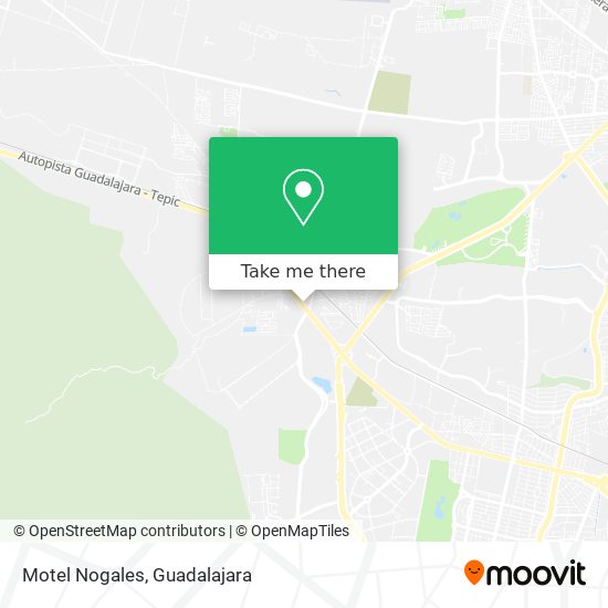 Motel Nogales map