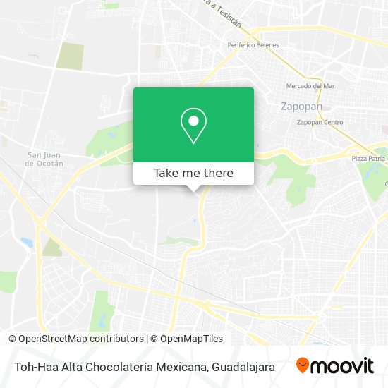 Mapa de Toh-Haa Alta Chocolatería Mexicana