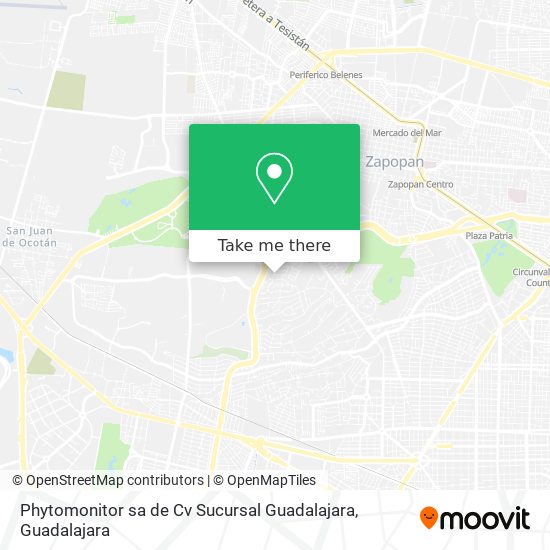 Phytomonitor sa de Cv Sucursal Guadalajara map