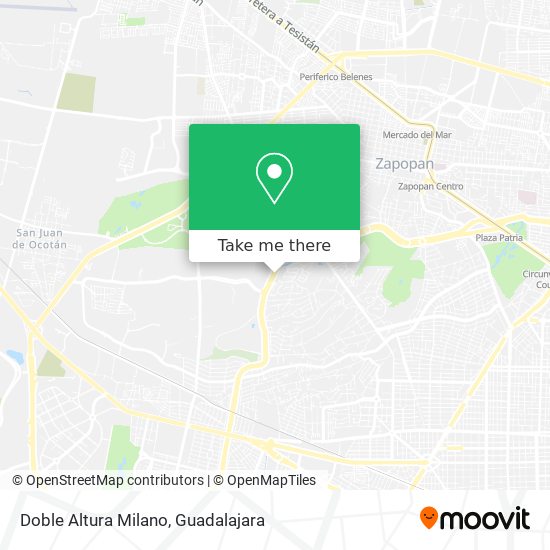 Mapa de Doble Altura Milano