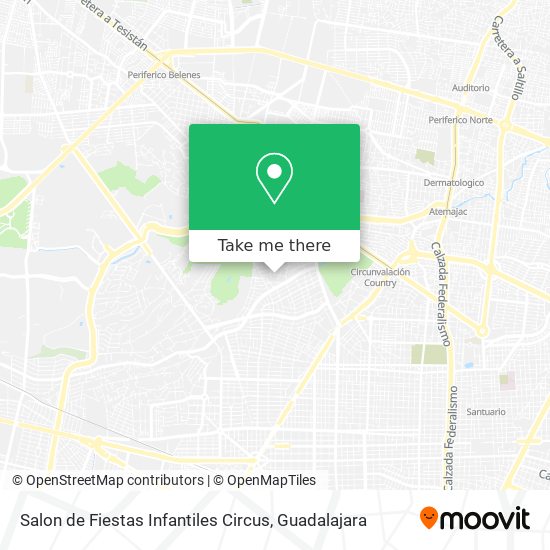Salon de Fiestas Infantiles Circus map