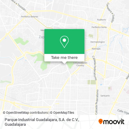Mapa de Parque Industrial Guadalajara, S.A. de C.V.