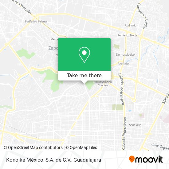 Mapa de Konoike México, S.A. de C.V.