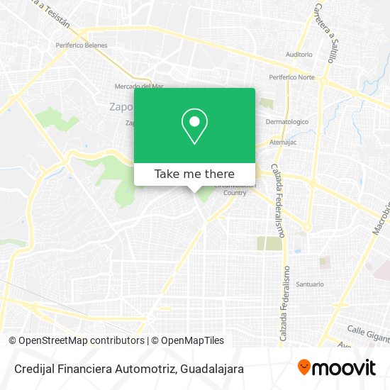 Credijal Financiera Automotriz map