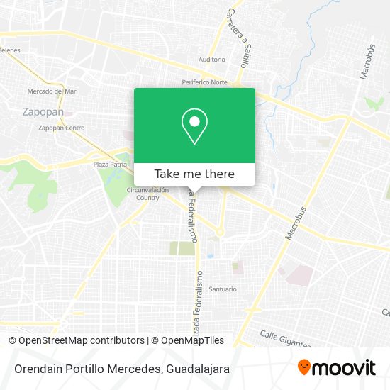 Mapa de Orendain Portillo Mercedes