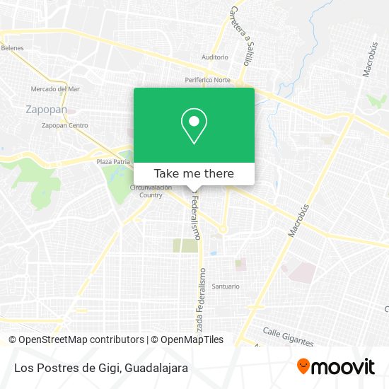 Los Postres de Gigi map