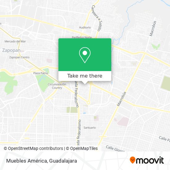 Muebles América map