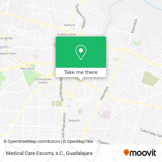 Medical Care Escorts, s.C. map