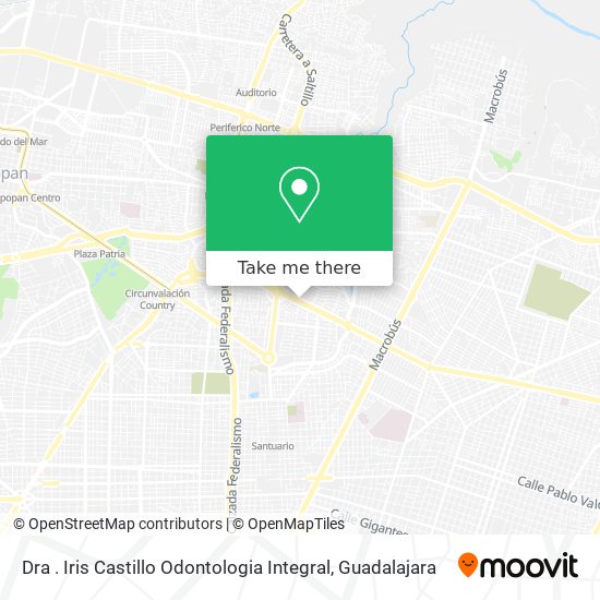 Dra . Iris Castillo Odontologia Integral map