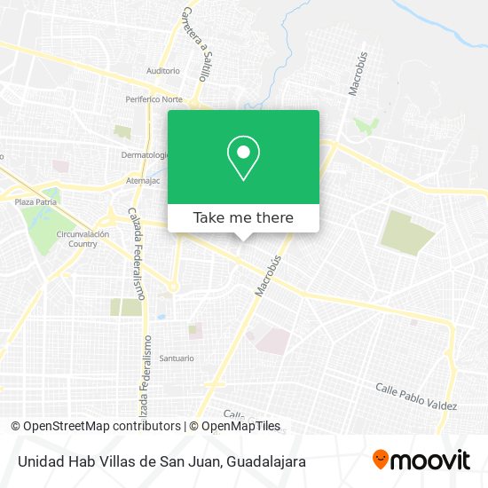 Mapa de Unidad Hab Villas de San Juan