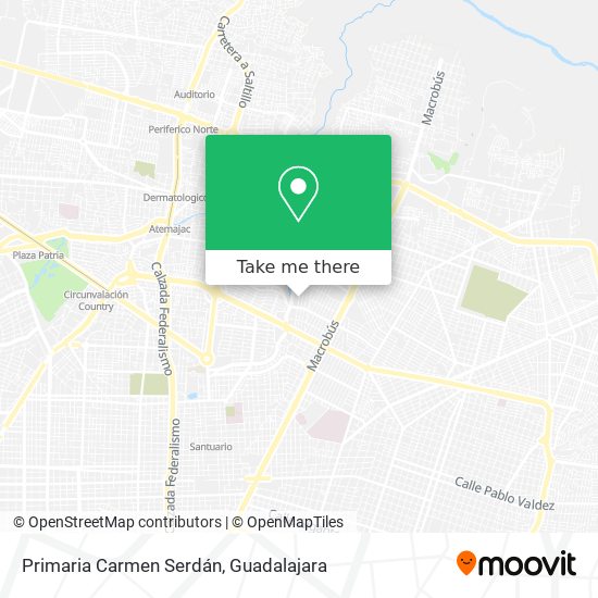 Mapa de Primaria Carmen Serdán