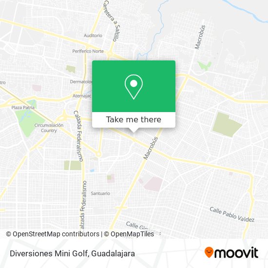 Diversiones Mini Golf map