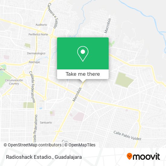 Mapa de Radioshack Estadio.