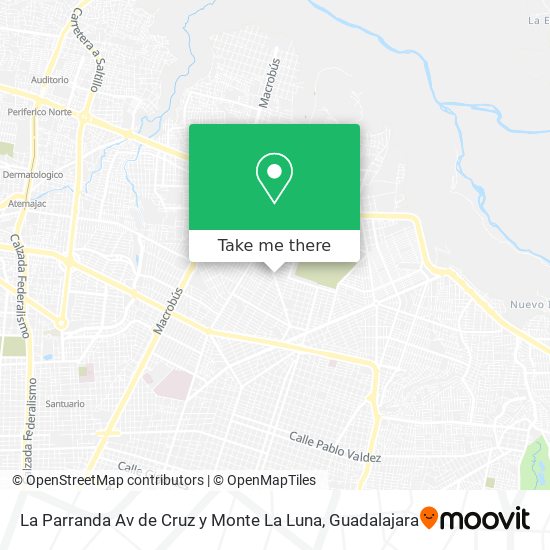 La Parranda Av de Cruz y Monte La Luna map