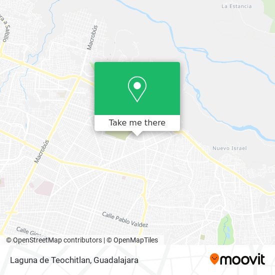 Laguna de Teochitlan map